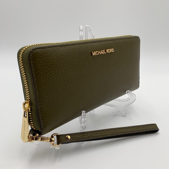 Michael Kors Large Jet Set Travel Continental Wristlet Phone Holder Case Wallet - Picture 16 of 16